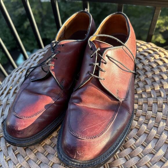 Allen Edmonds Brentwood Lace Up Leather Dress Shoes Men 9 D Men Burgundy Brown main image 14